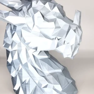 Low Poly Dragon Bust Headset Stand/Holder for Desktop Gaming Headphones