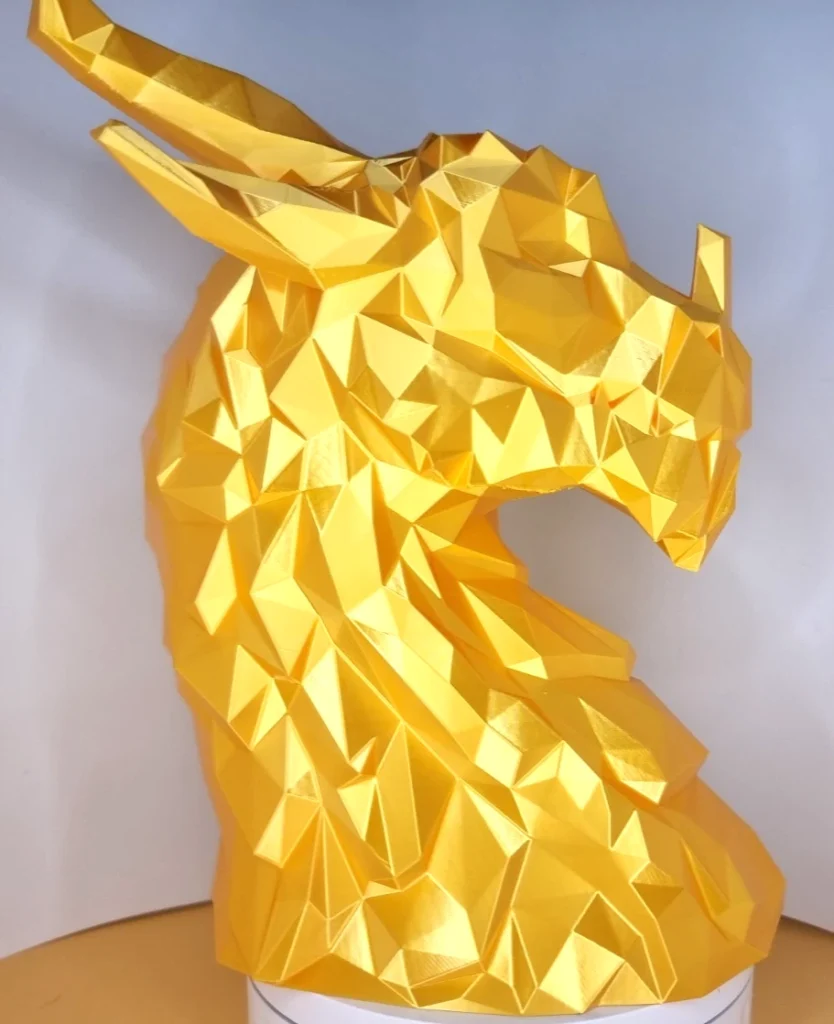 Low Poly Dragon Bust Headset Stand/Holder for Desktop Gaming Headphones